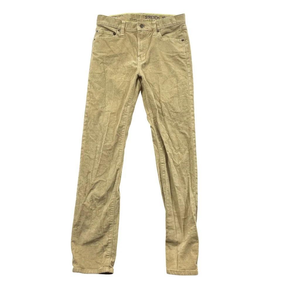 Crew‎ Cuts J Crew Boys 12 Adjustable Waist Beige Cords Cotton Blend